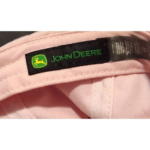 JOHN DEERE Pink Cap/hat. Adjustable with some stains - Picture 4 of 7